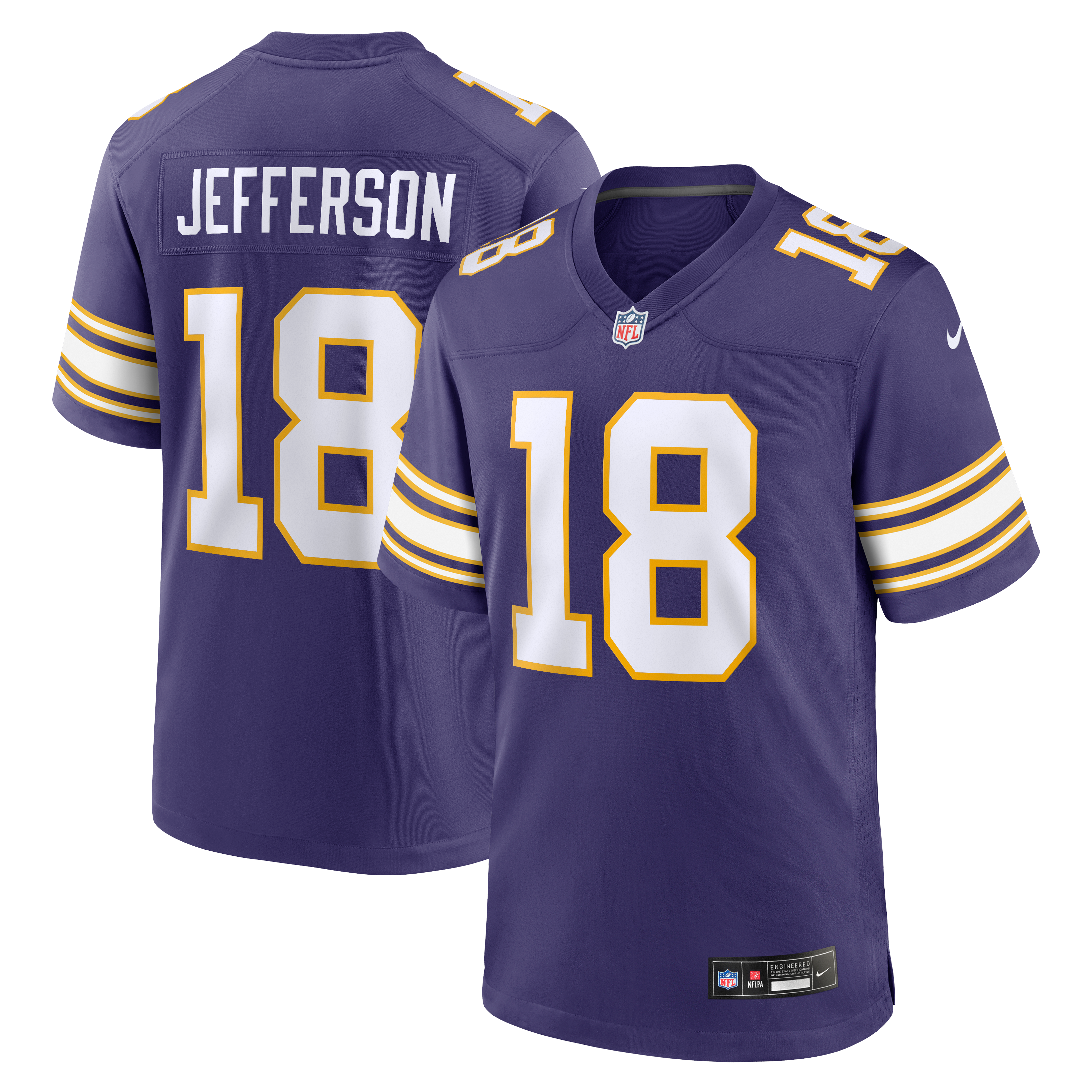 Justin Jefferson Minnesota Vikings Classic Player Game Jersey Purple
