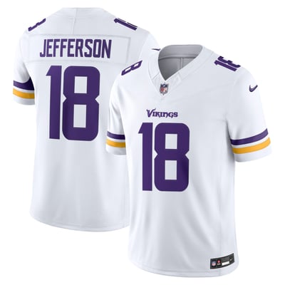 Justin Jefferson Minnesota Vikings Nike Vapor F.U.S.E. Stitched Limited Jersey - White