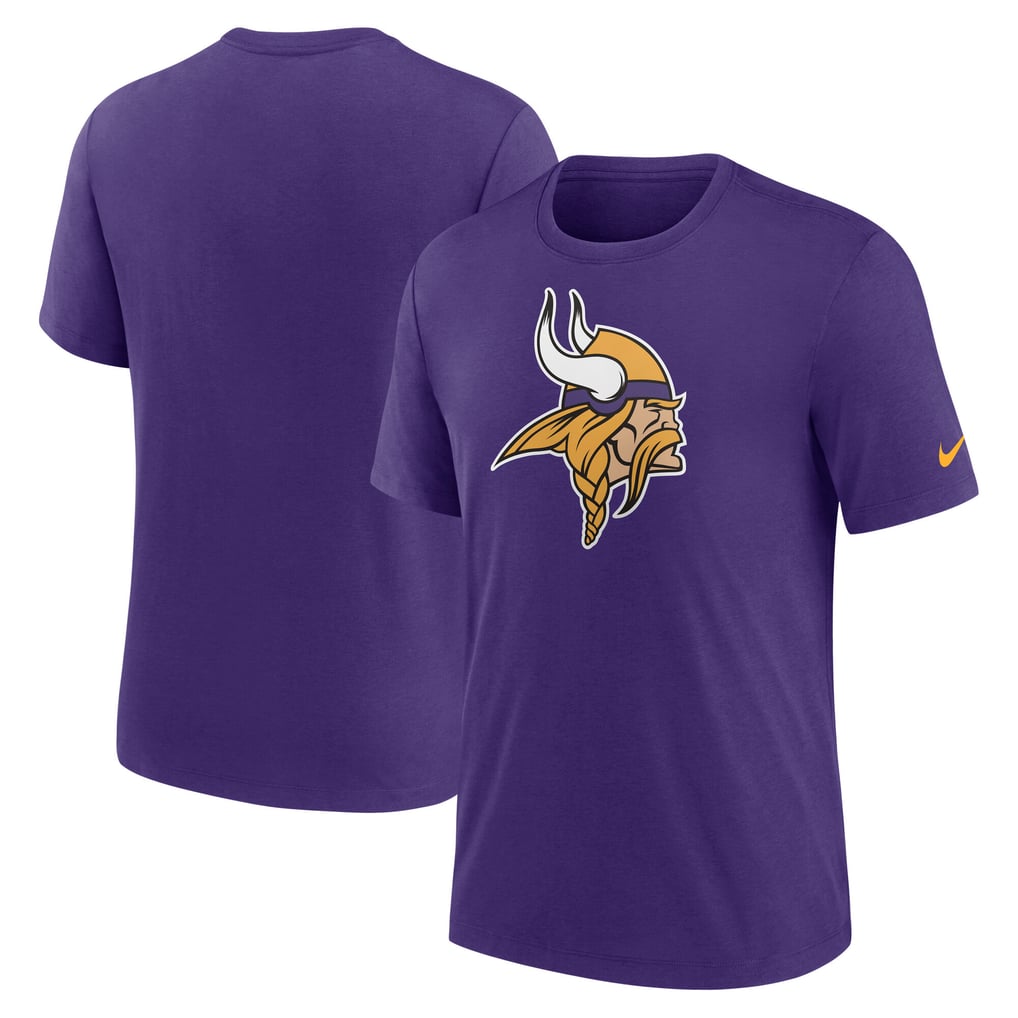 Nike Minnesota Vikings Purple Rewind Logo Tri-Blend T-Shirt