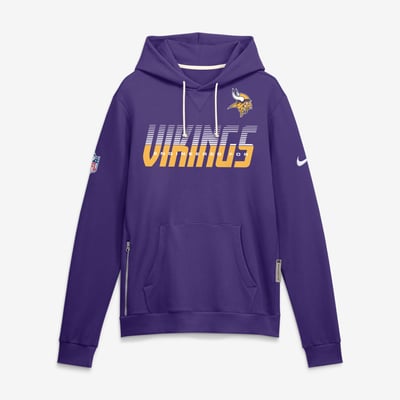 Minnesota Vikings Nike Sideline Standard Issue Top Prospect Dri-FIT Hoodie - Purple