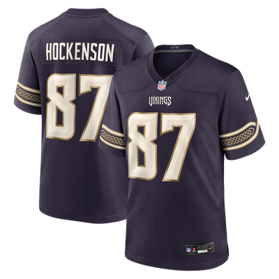 T.J. Hockenson Minnesota Vikings Nike 2026 Rivalries Collection Game Jersey - Purple