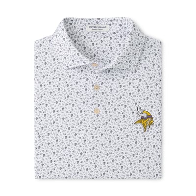 Minnesota Vikings Peter Millar Kick Off Performance Jersey Polo - Gray