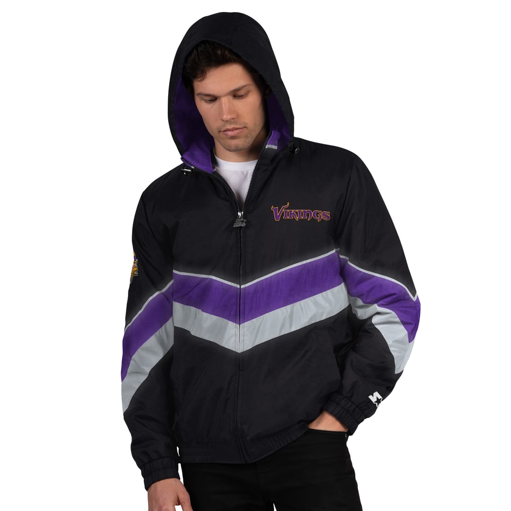 Minnesota Vikings Starter Thursday Night Gridiron Full-Zip Jacket - Black/Purple
