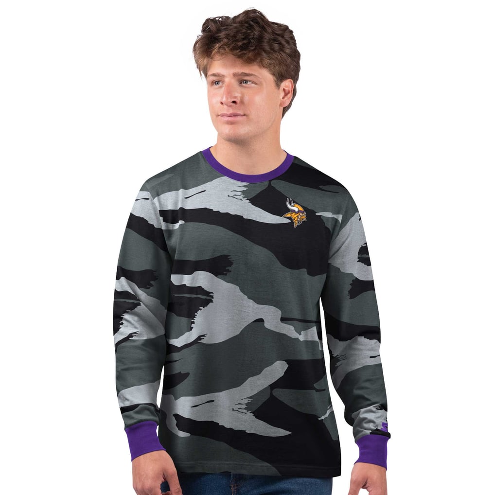 Minnesota Vikings Starter Thursday Night Gridiron Long Sleeve T-Shirt- Gray