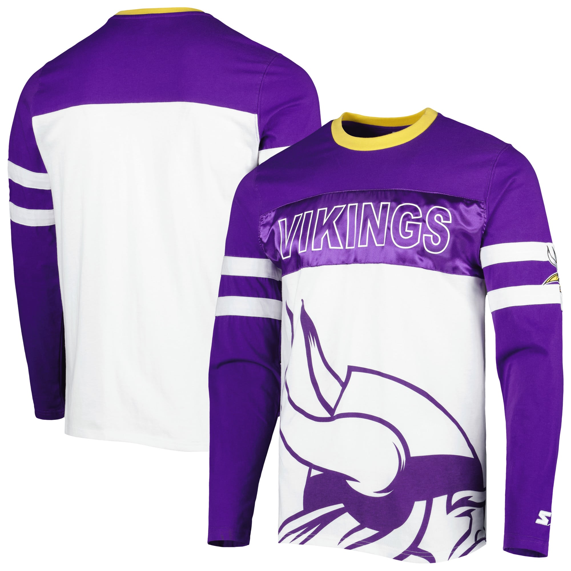 Men's Starter Purple/White Minnesota Vikings Halftime Long Sleeve