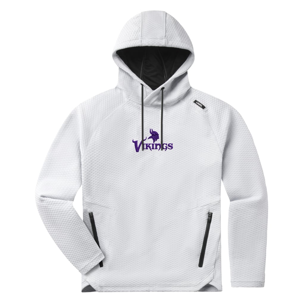Men's Minnesota Vikings UNRL White Elevation Tri-Blend Hoodie