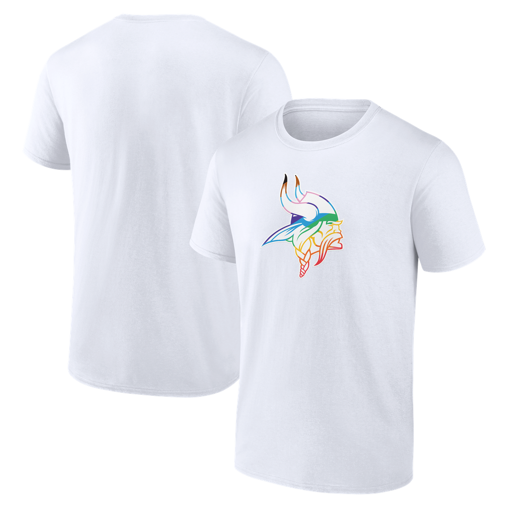 Minnesota Vikings Logo Pride T-Shirt - White