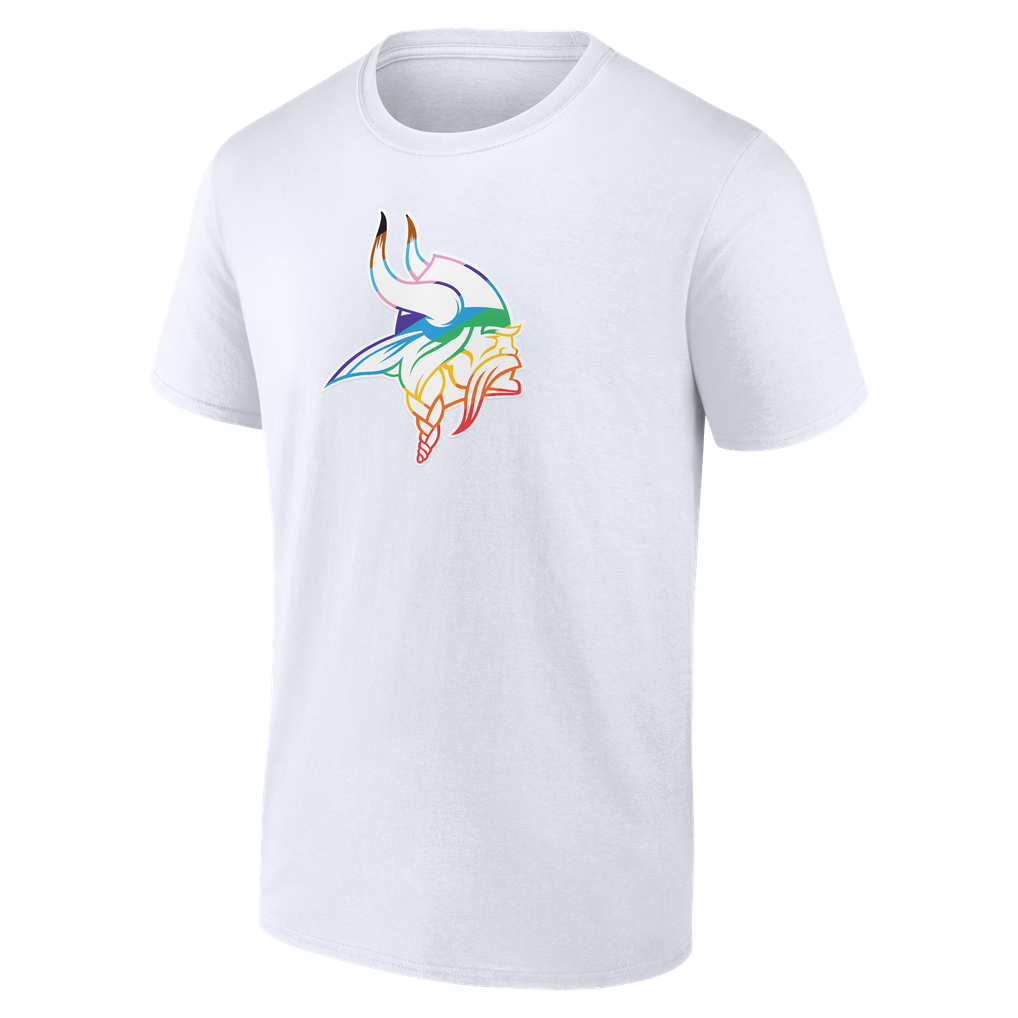 Minnesota Vikings Logo Pride T-Shirt - White