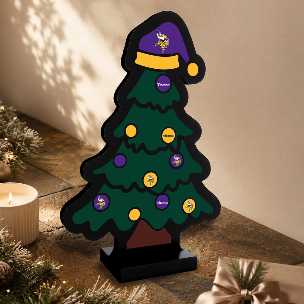 Minnesota Vikings 12" Christmas Tree LED Infinity Light