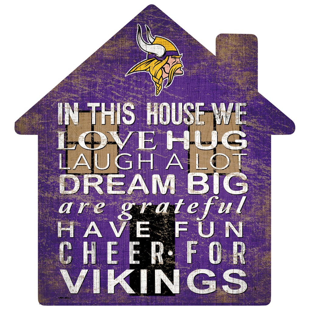 Minnesota Vikings 12'' Team House Sign