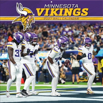 Minnesota Vikings 2027 12” x 12” Team Wall Calendar