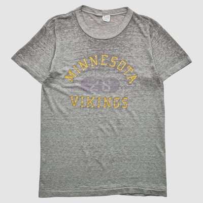 Minnesota Vikings Champion 80s T-shirt - Heather Gray - S by Fanatics Real Vintage