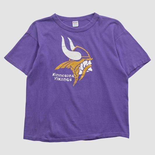 Minnesota Vikings Champion 80s T-shirt - Purple - S by Fanatics Real Vintage