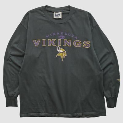 Minnesota Vikings Lee Apparel 90s Long Sleeve T-shirt - Black - M by Fanatics Real Vintage