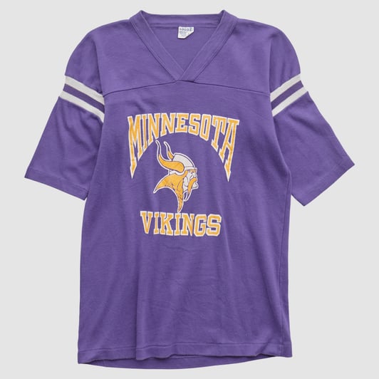Minnesota Vikings Logo 7 90s T-shirt - Purple - Yth XL by Fanatics Real Vintage