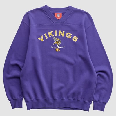 Minnesota Vikings NFL 2000s Pullover Sweatshirt - Purple - S by Fanatics Real Vintage