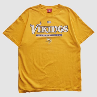 Minnesota Vikings NFL 2000s T-shirt - Yellow - S by Fanatics Real Vintage