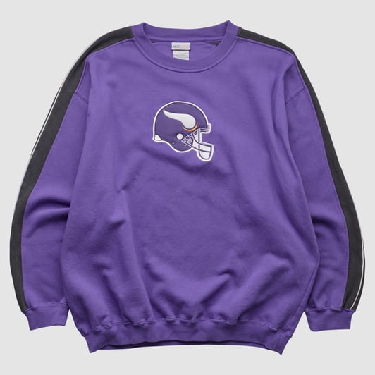 Minnesota Vikings Reebok 2000s Pullover Sweatshirt - Purple - XL by Fanatics Real Vintage