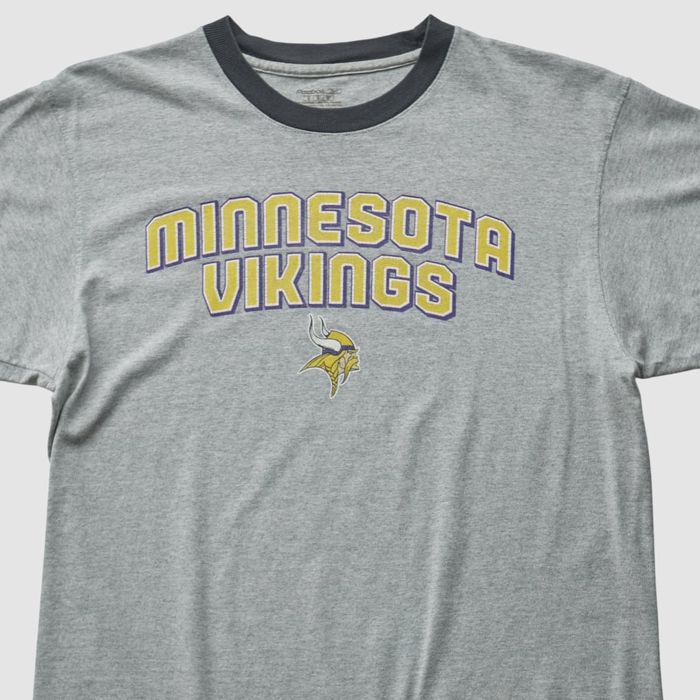 Minnesota Vikings Reebok 2000s T-shirt - Heather Gray - M by 