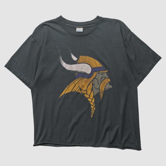 Minnesota Vikings Salem Sportswear 90s T-shirt - Black - L by Fanatics Real Vintage