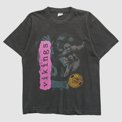 Minnesota Vikings Salem Sportswear 90s T-shirt - Black - M by Fanatics Real Vintage