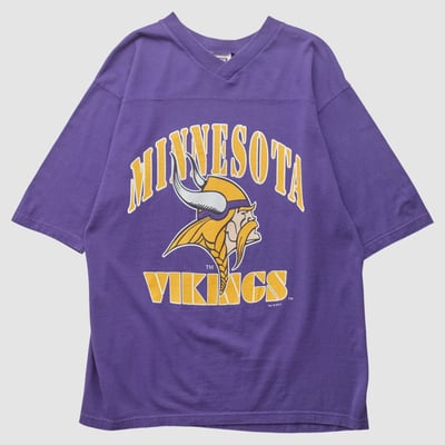 Minnesota Vikings Sport Attack 90s T-shirt - Purple - L by Fanatics Real Vintage