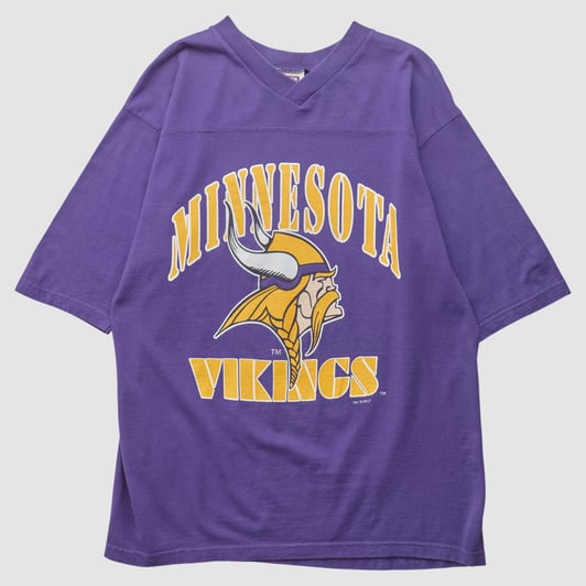 Minnesota Vikings Sport Attack 90s T-shirt - Purple - L by Fanatics Real Vintage