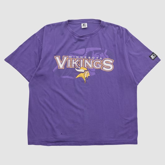 Minnesota Vikings Starter 90s T-shirt - Purple - 2XL by Fanatics Real Vintage