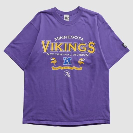 Minnesota Vikings Starter 90s T-shirt - Purple - M by Fanatics Real Vintage