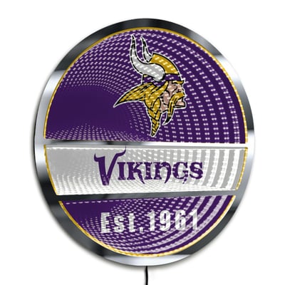 Minnesota Vikings Three-Cell Circular Infinity Light
