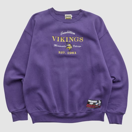 Minnesota Vikings Tultex 90s Pullover Sweatshirt - Purple - M by Fanatics Real Vintage
