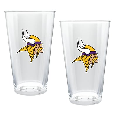 Minnesota Vikings Two-Piece 16oz. Double Play Pint Glass Set