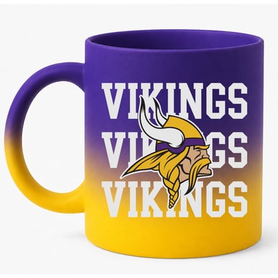 Minnesota Vikings Pegasus 16oz. Echo Fade Soft Touch Ceramic Mug
