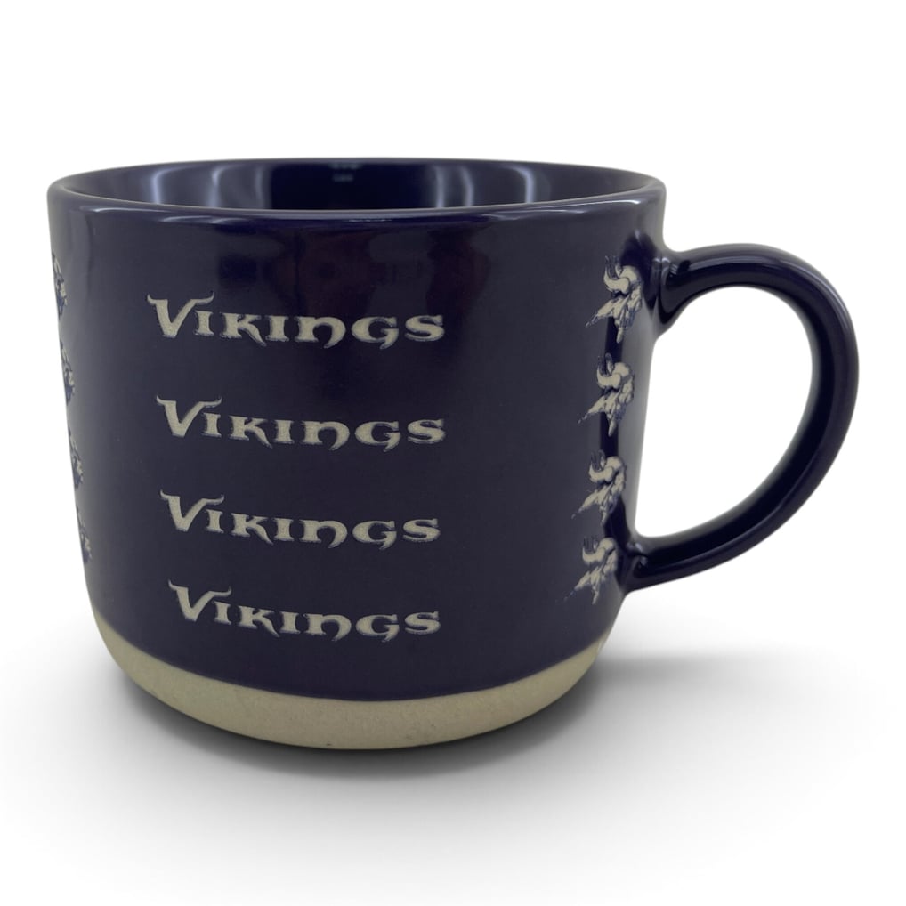 Minnesota Vikings Pegasus 17oz. Tonal Logo Sand Blasted Mug