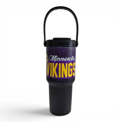 Minnesota Vikings Pegasus 24oz. Speckled Gradient Stainless Steel Dual Top Water Bottle