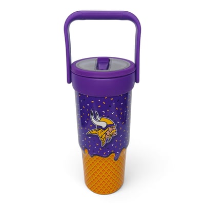 Minnesota Vikings Pegasus 32oz. Ice Cream Logo Cone Stainless Steel ProCarry Tumbler