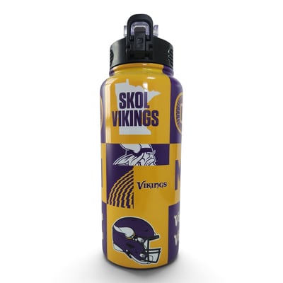 Minnesota Vikings Pegasus 32oz Stainless Steel ProPress Water Bottle
