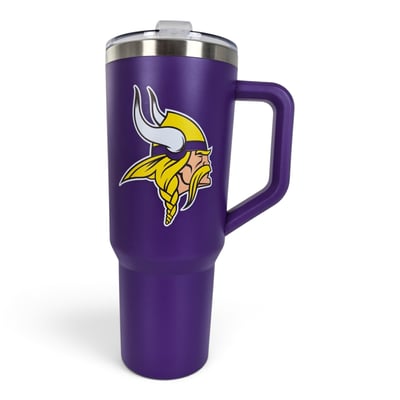 Minnesota Vikings Pegasus 38oz. Standard Logo Stainless Steel ProCarry Tumbler