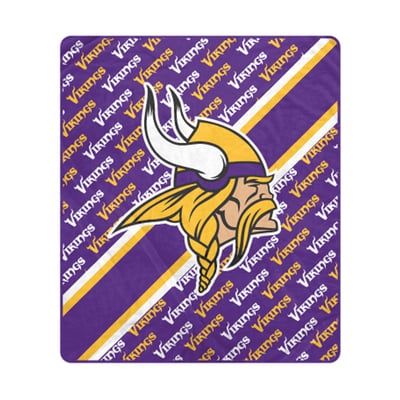 Minnesota Vikings Pegasus 60" x 70" Diagonal Lined Wordmark Ultra Soft Blanket