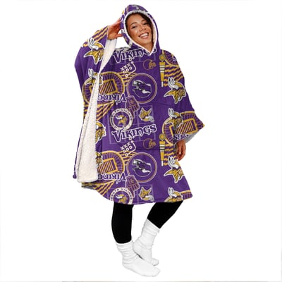 Minnesota Vikings Pegasus Mashup 50" x 70" Bloncho Sherpa Fan Cape