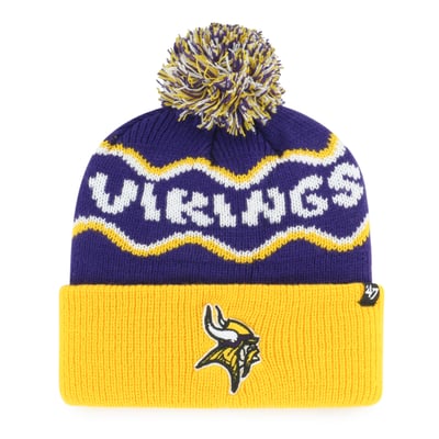  Minnesota Vikings '47 Preschool Squiggle Script Cuffed Knit Hat - Purple