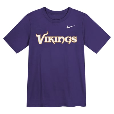  Minnesota Vikings Nike Preschool Wordmark T-Shirt - Purple