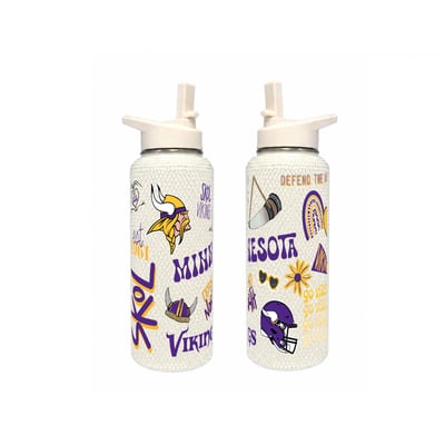 Minnesota Vikings The Memory Company 34oz. Bling Quencher Bottle
