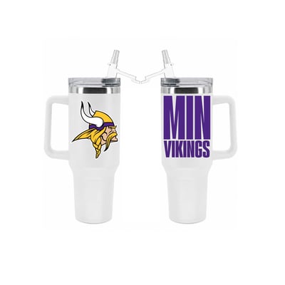 Minnesota Vikings The Memory Company 40oz. Stainless Steel Tumbler with Flip Straw