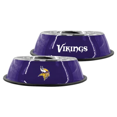 Minnesota Vikings The Memory Company 9" Stainless Steel Pet Bowl