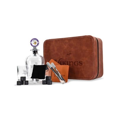 Minnesota Vikings The Memory Company Decanter Set