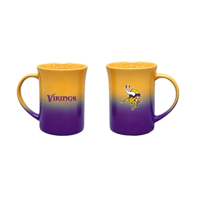 Minnesota Vikings The Memory Company Two-Pack 15oz. Ceramic Ombre Mug Set
