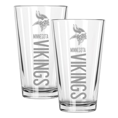 Minnesota Vikings The Memory Company Two-Piece 16oz. Pinnacle Pint Glass Set