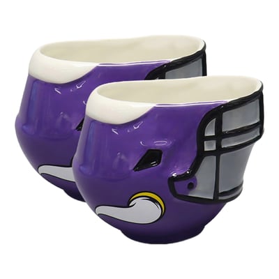 Minnesota Vikings The Memory Company Two-Piece 6oz. Football Helmet Bowl Set