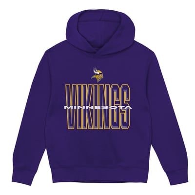 Minnesota Vikings Outerstuff Toddler Field General Fleece Hoodie - Purple